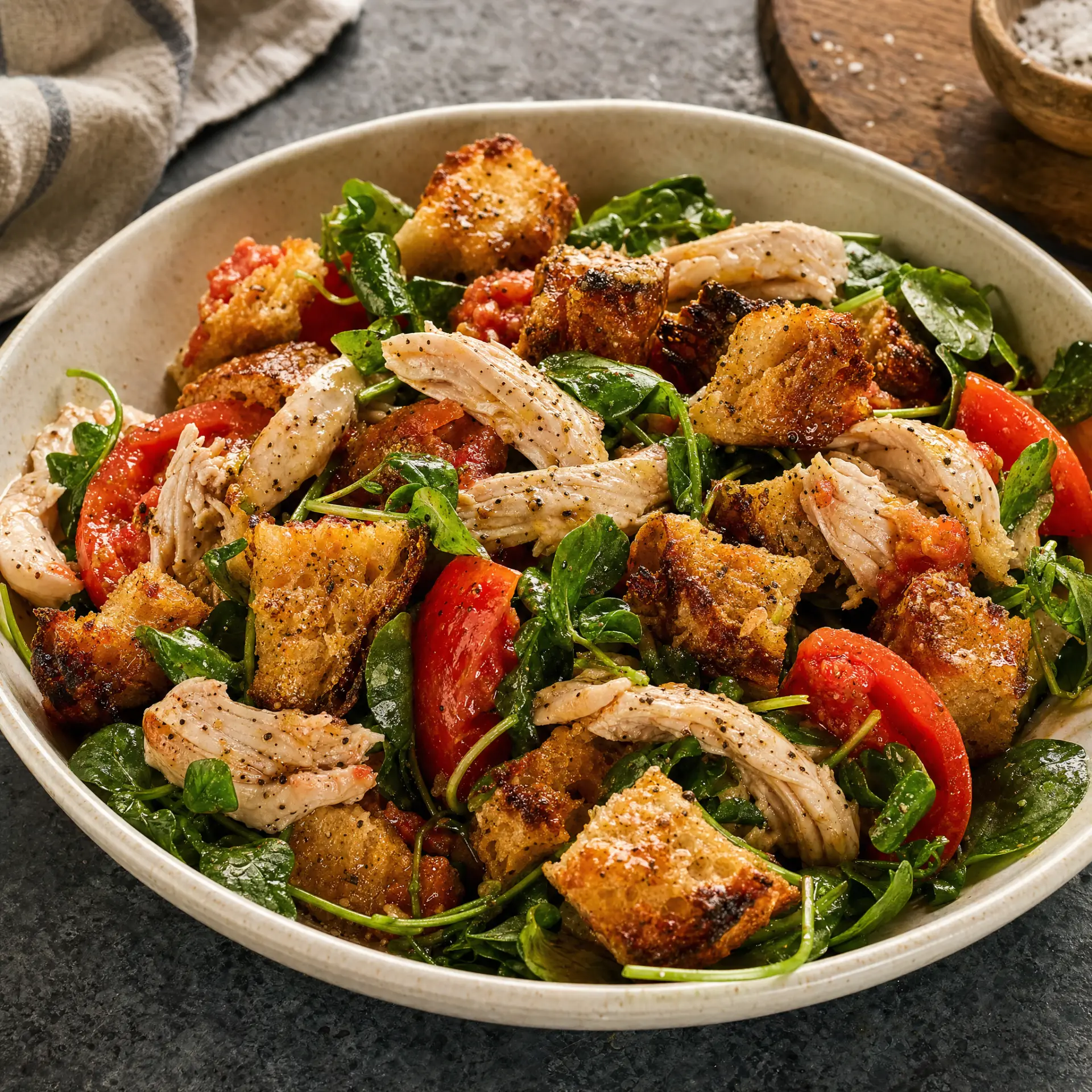 Tomato Chicken Panzanella